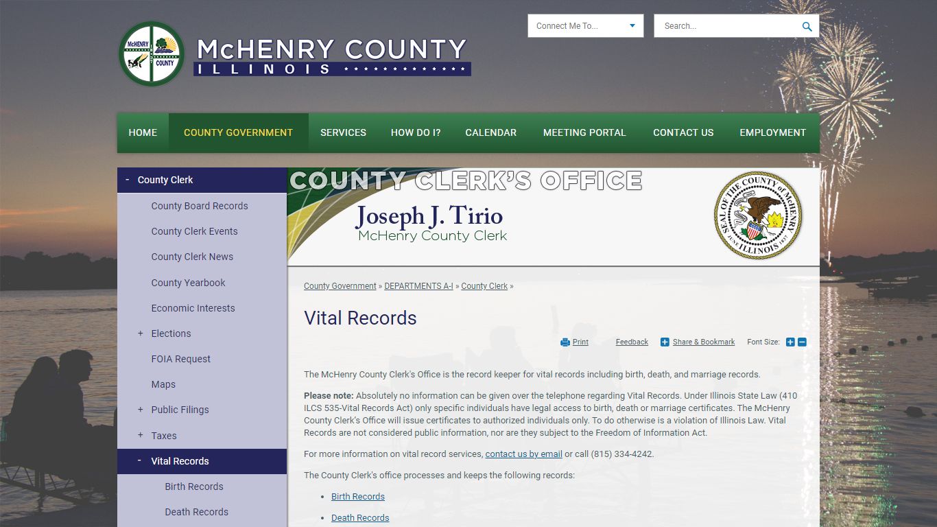 Vital Records | McHenry County, IL