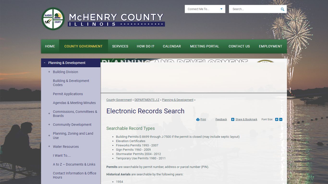 Electronic Records Search | McHenry County, IL